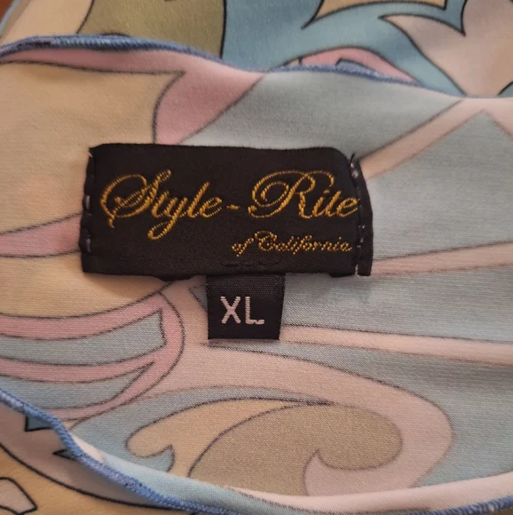 Style Rite Of CA Retro Style Top Blouse XL *D1 - Picture 5 of 5